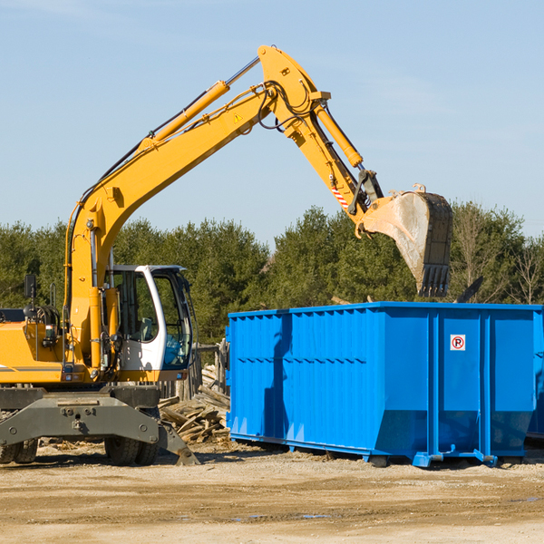 what size residential dumpster rentals are available in Locust Hill VA